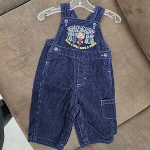 Eco-Friendly Navy Kids Overalls - Ride A Bike